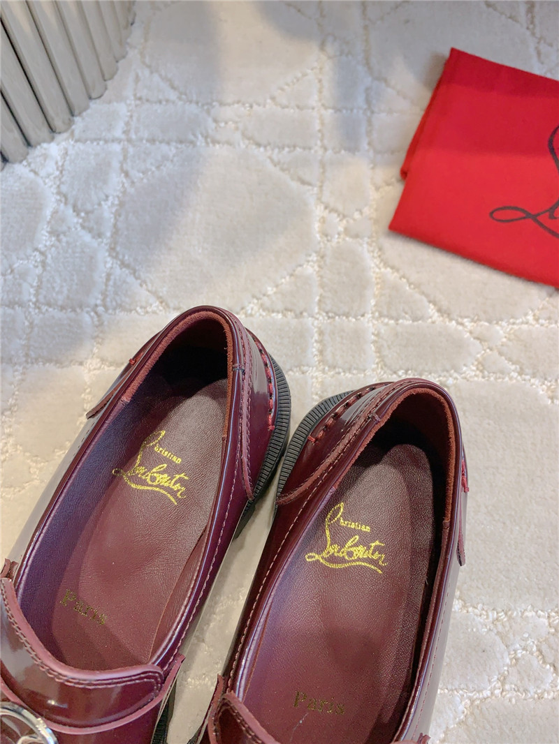 CL Moc Lug Burgundy Calf Leather Loafers