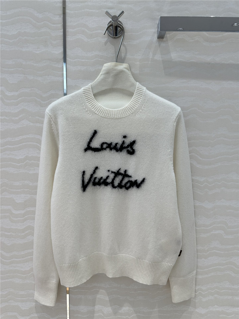 l0vis Vvtt0n brushed knit pullover white