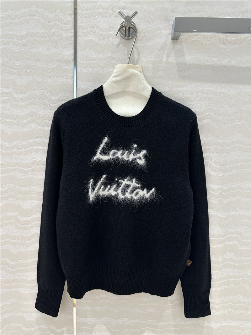 l0vis Vvtt0n brushed knit pullover black