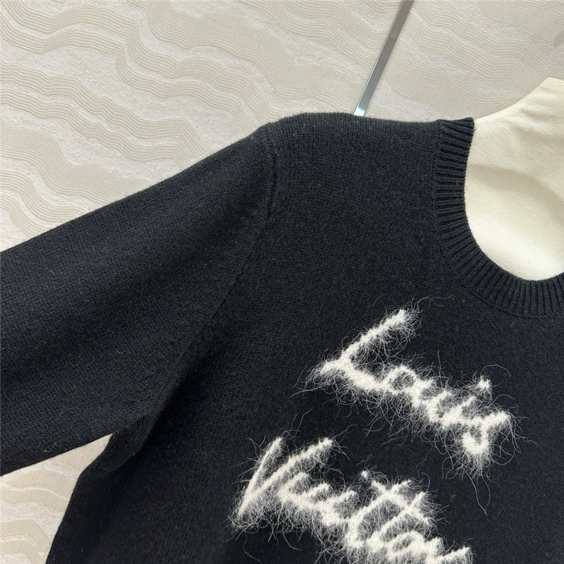 l0vis Vvtt0n brushed knit pullover black