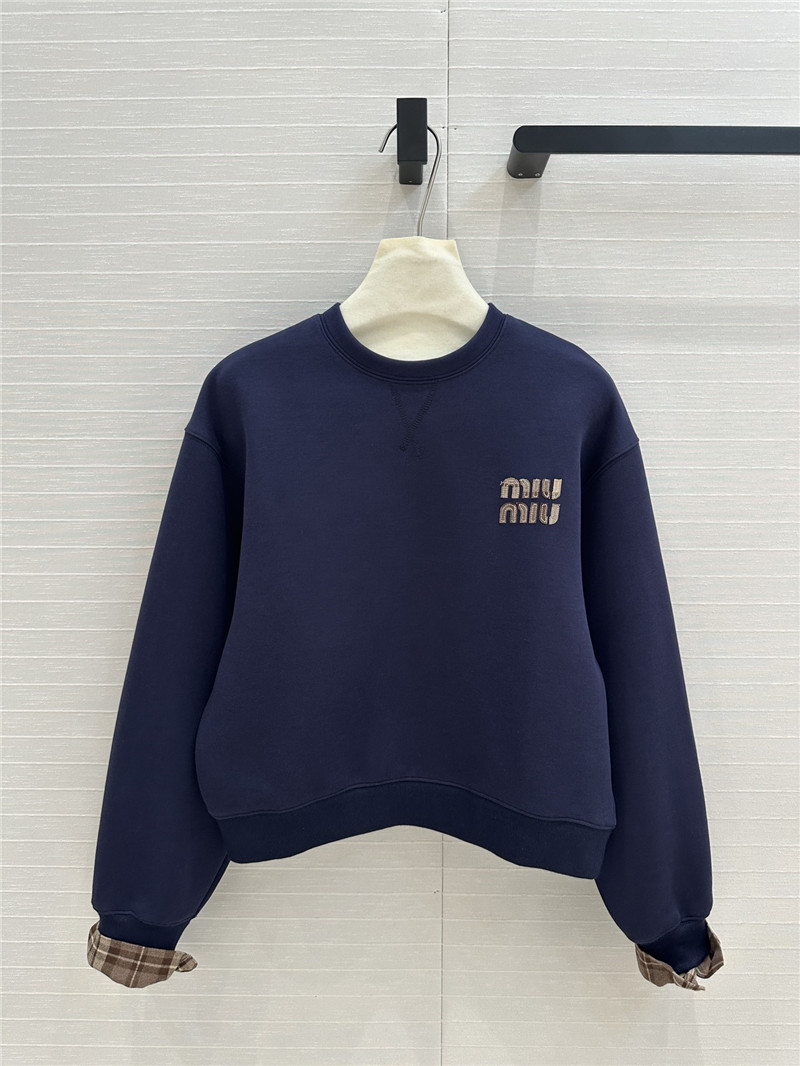 M1um1u plaid patchwork suit