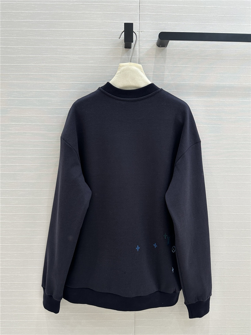 LV Navy Gradient Aurora Monogram Sweatshirt