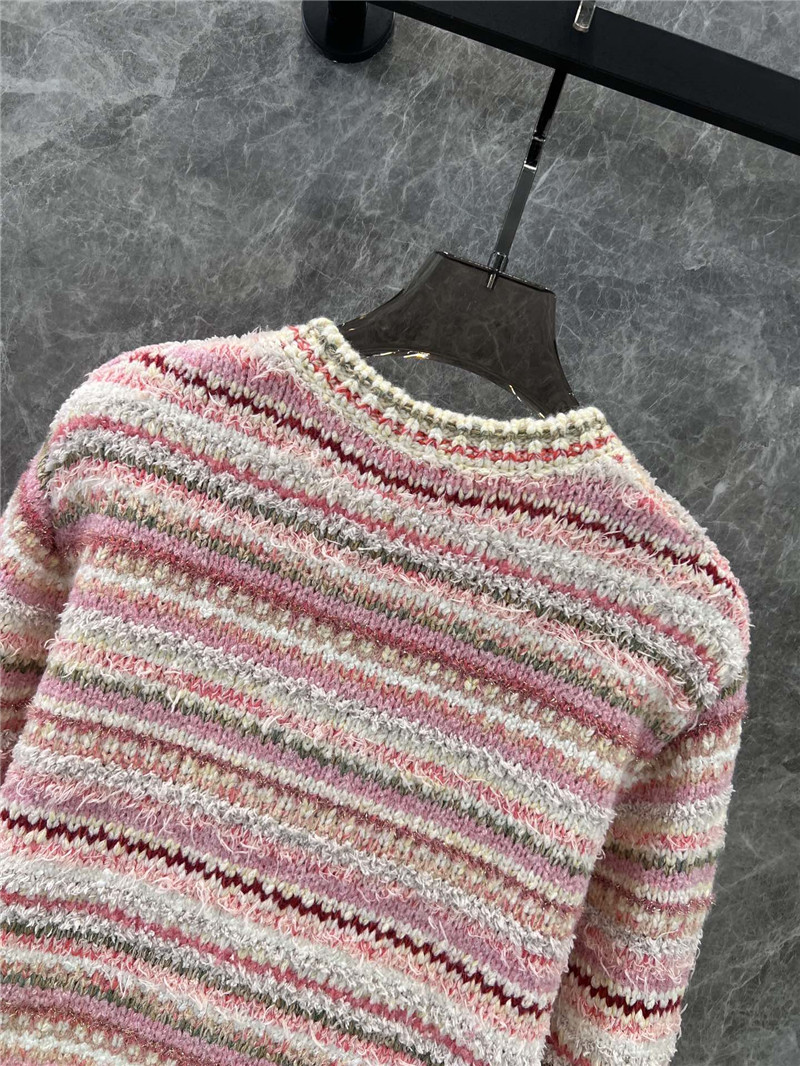 Ch**el striped knitted coat