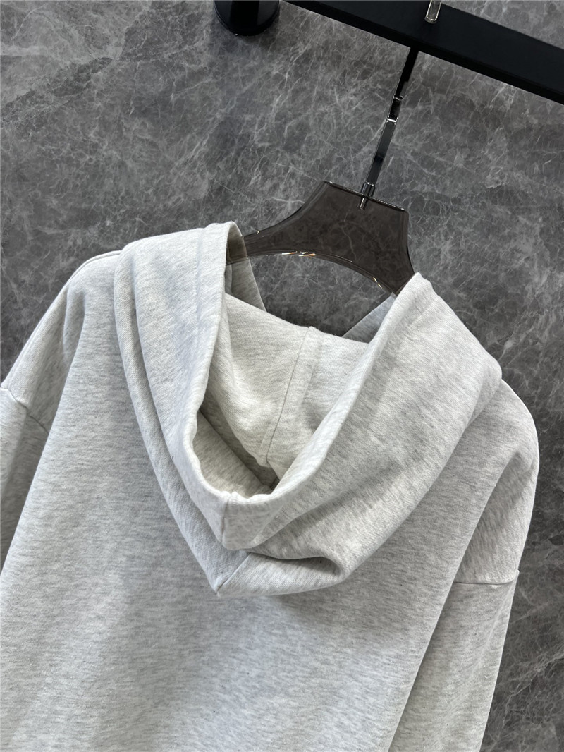 Ce1i*e logo print jersey hoodie in off-white