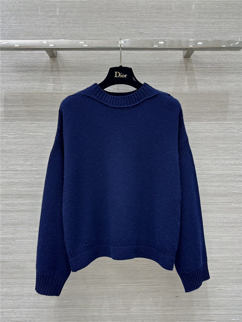 D10r blue oversized cashmere sweater