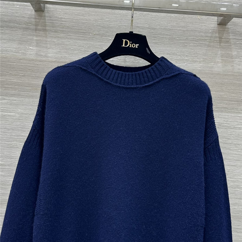 D10r blue oversized cashmere sweater