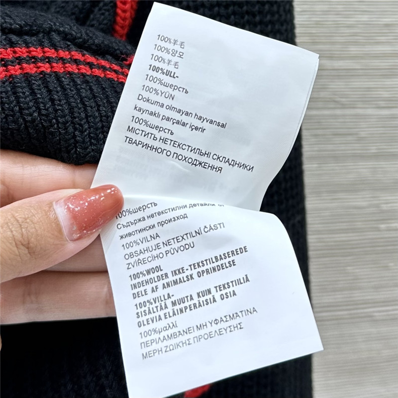 Miu Miu Sailor Collar Cardigan Black