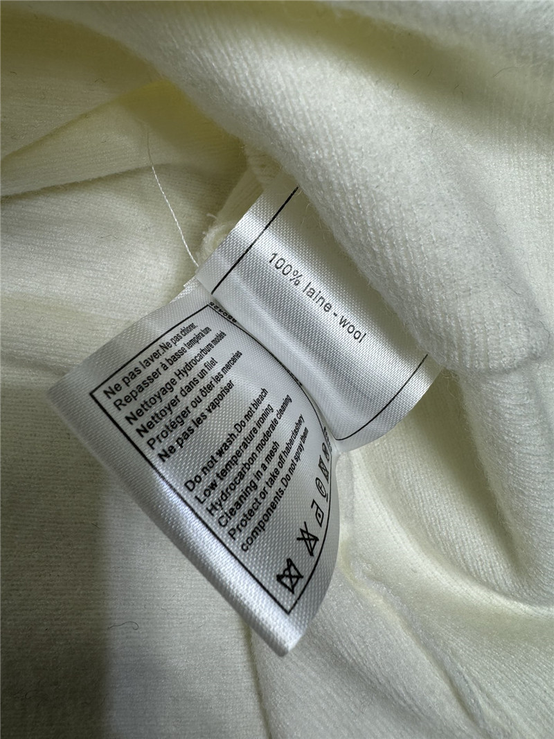 Ch**el v-neck white knit vest