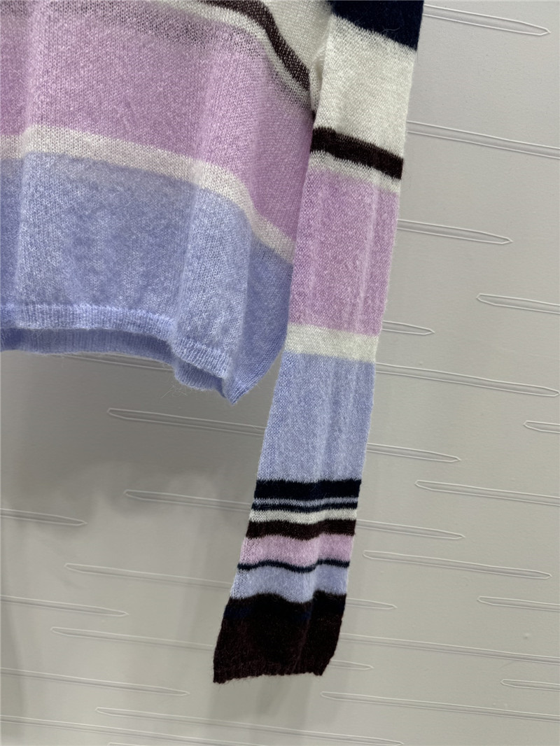 L0ew* logo-embroidered striped mohair sweater