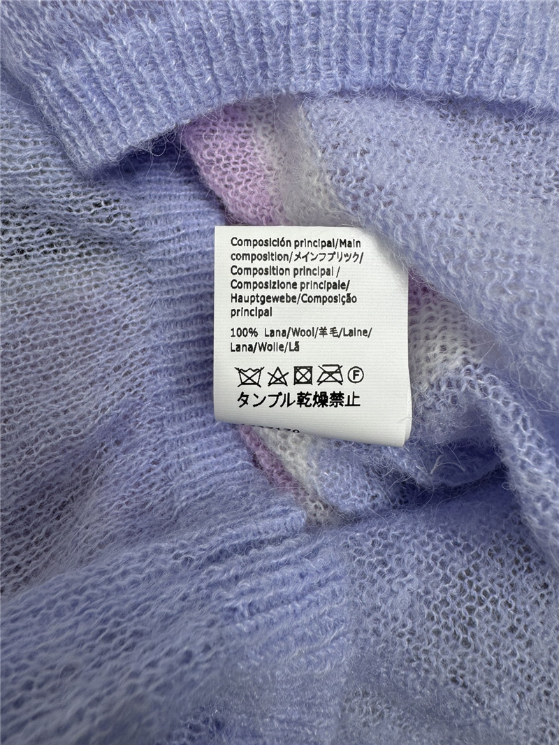 L0ew* logo-embroidered striped mohair sweater