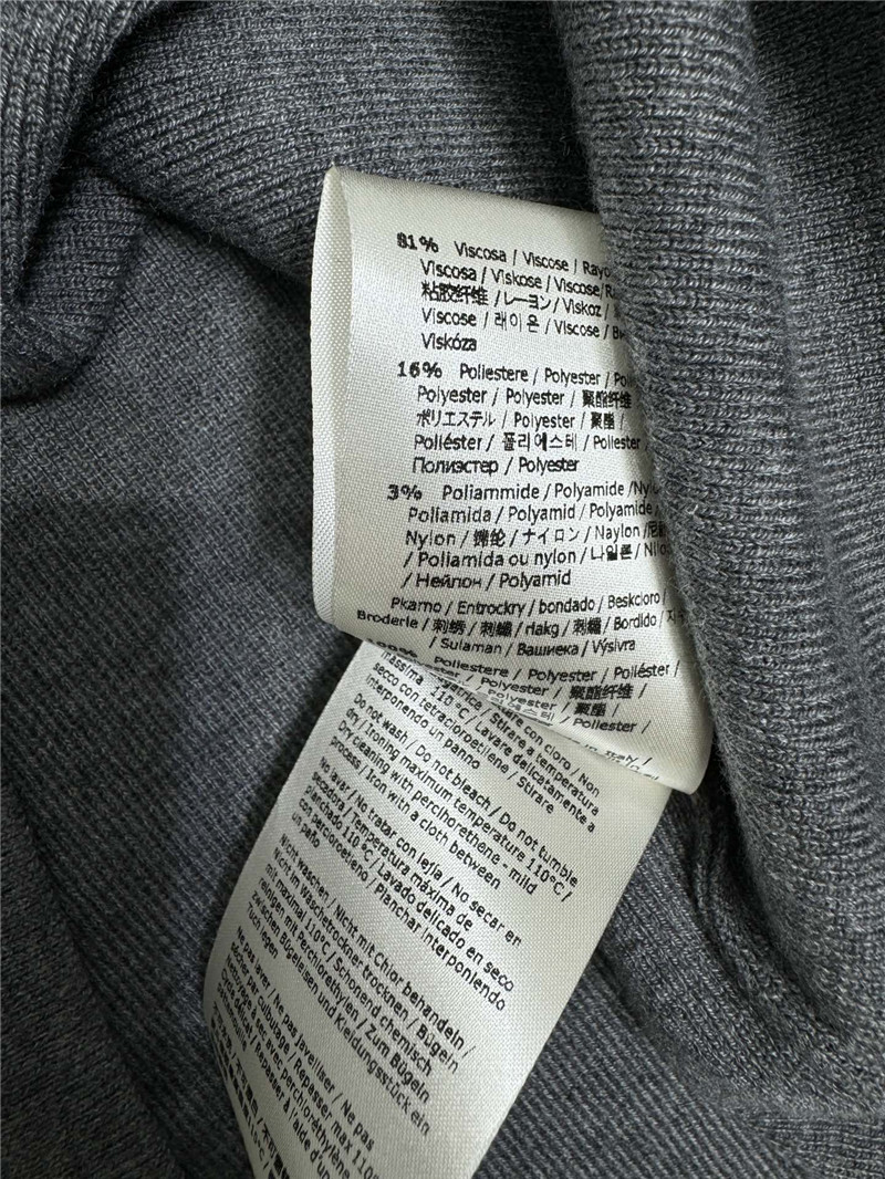 F**di grey short-sleeve mock neck top