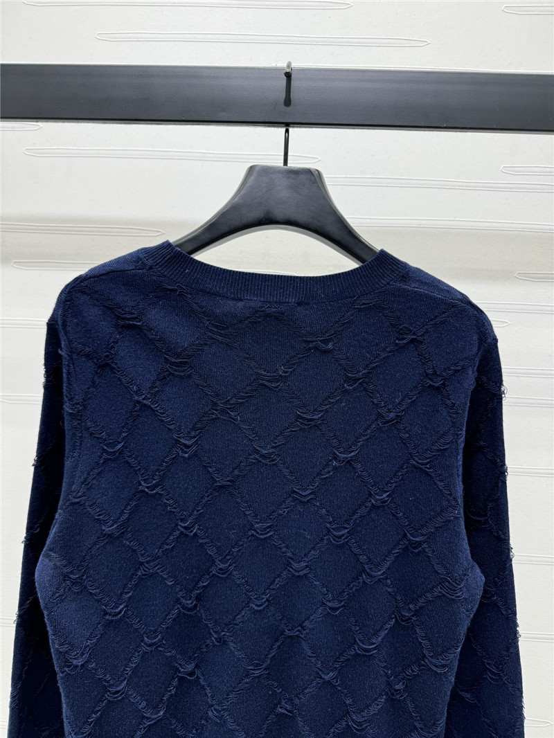 ch**el D1am0nd quilted wool sweater navy