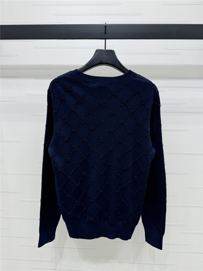 ch**el D1am0nd quilted wool sweater navy