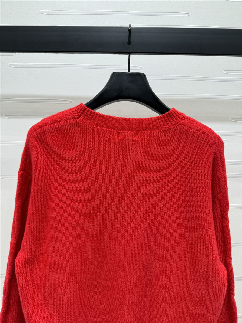 L0ew* anagram wool blend sweater red
