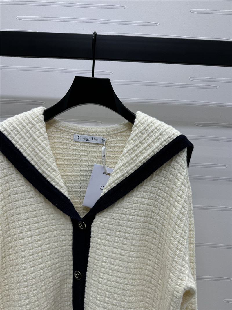 j’adore D10r wool cardigan white