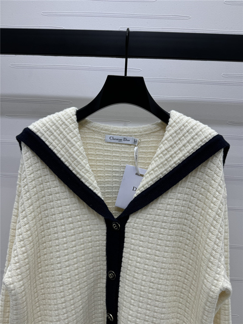 j’adore D10r wool cardigan white