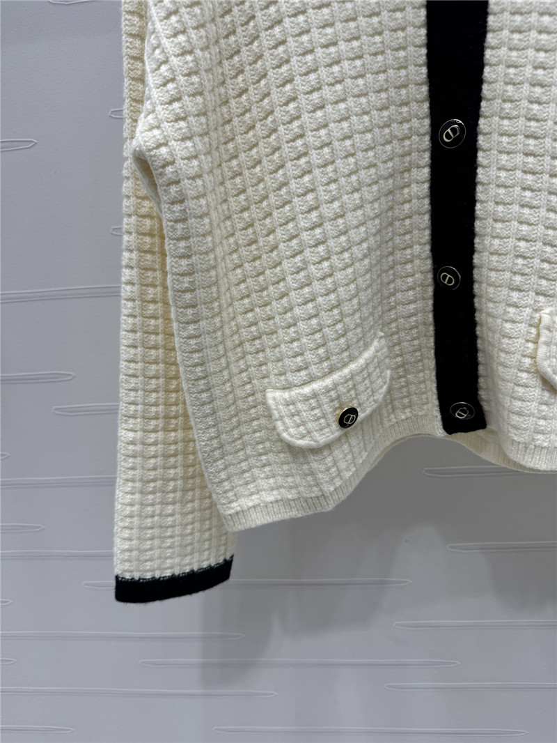 j’adore D10r wool cardigan white