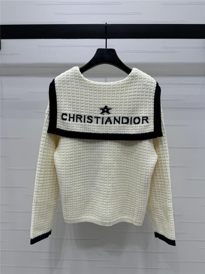 j’adore D10r wool cardigan white