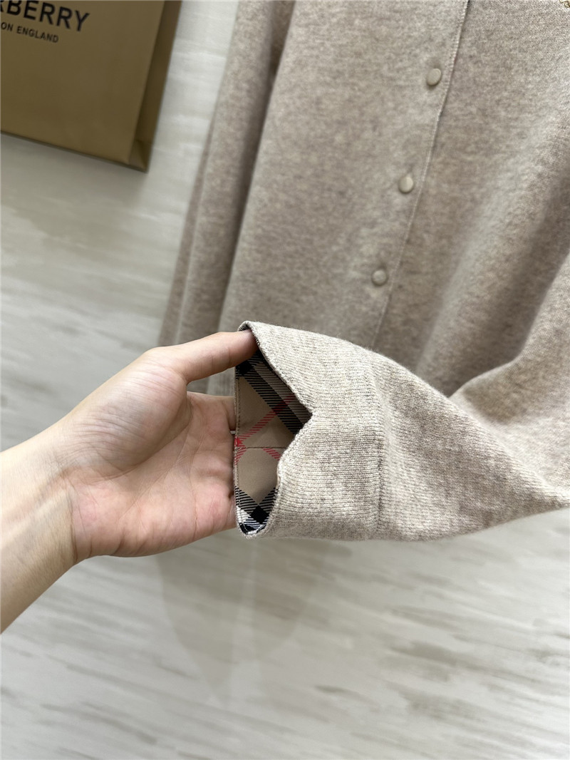 Bv*b*rry contrast plain cardigan in taupe