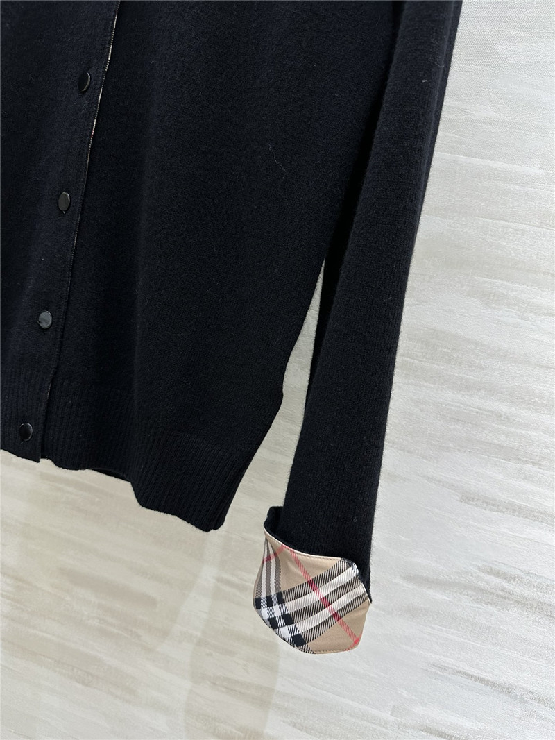 Bv*b*rry black contrast cardigan