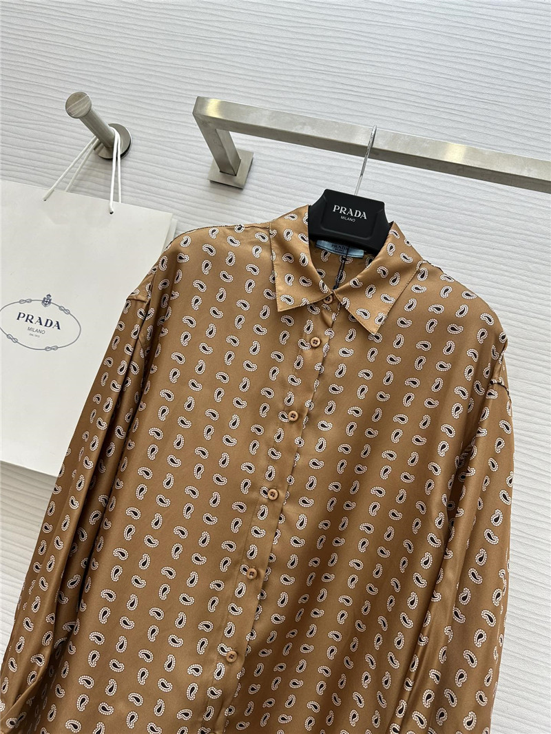Pra*a silk printed shirt