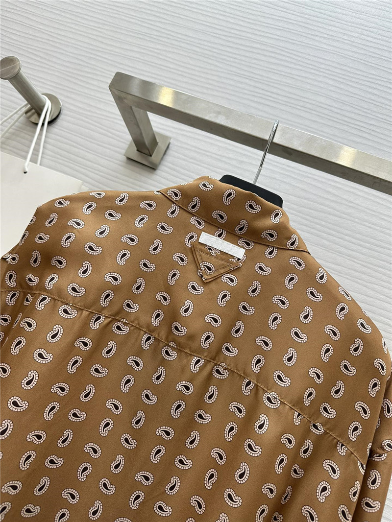 Pra*a silk printed shirt