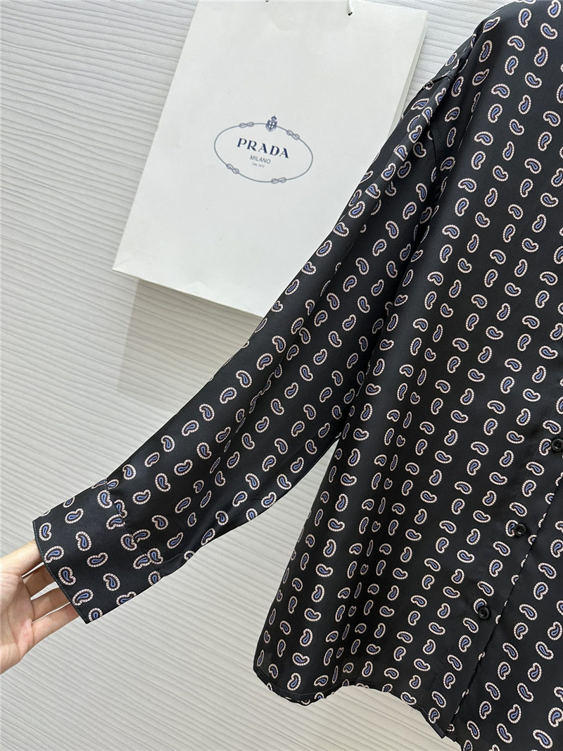 Pra*a silk printed shirt