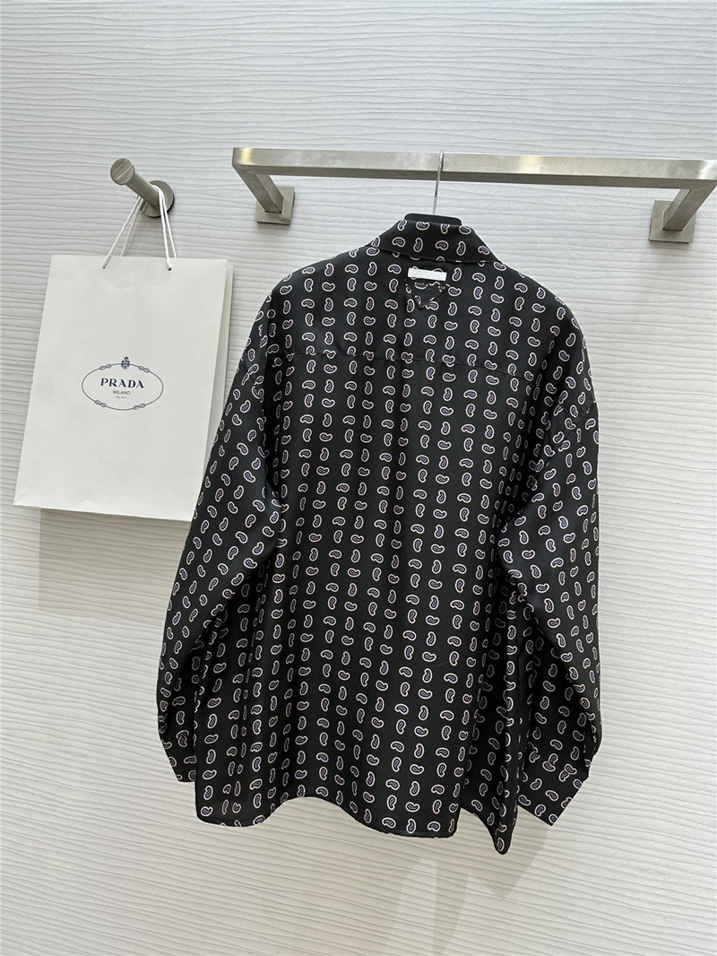 Pra*a silk printed shirt