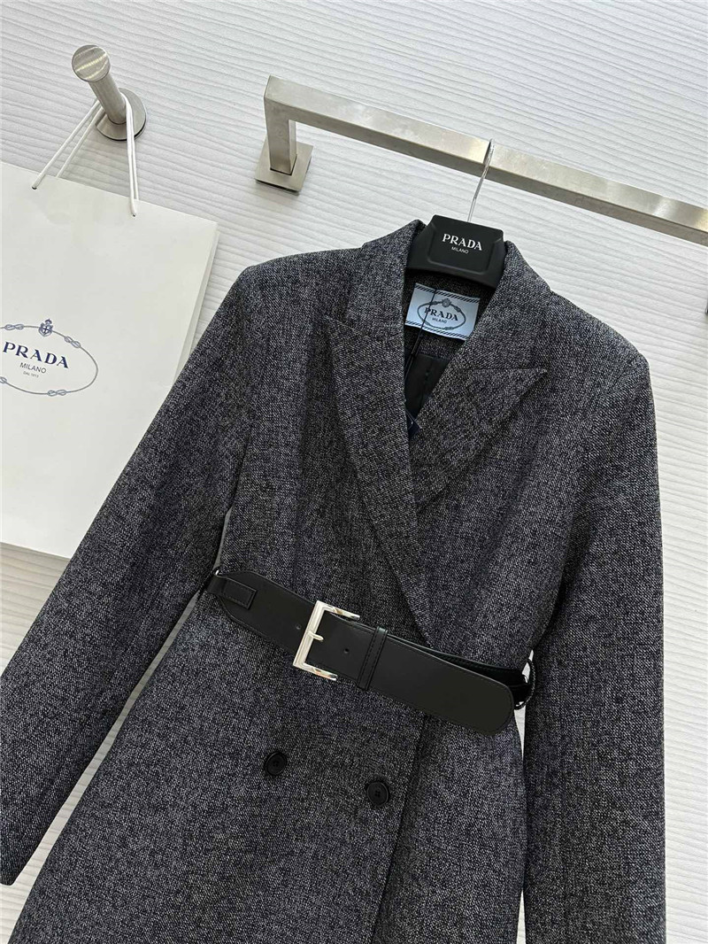 Pra*a mid-length suit jacket