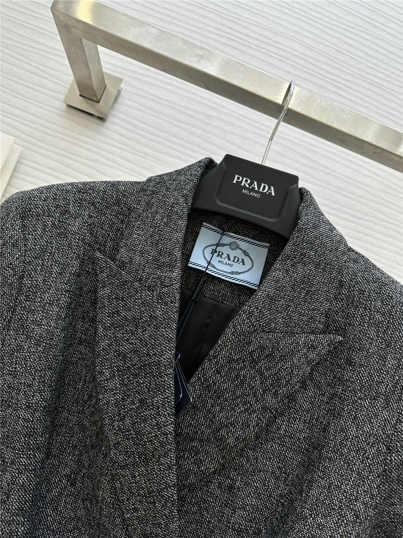 Pra*a mid-length suit jacket