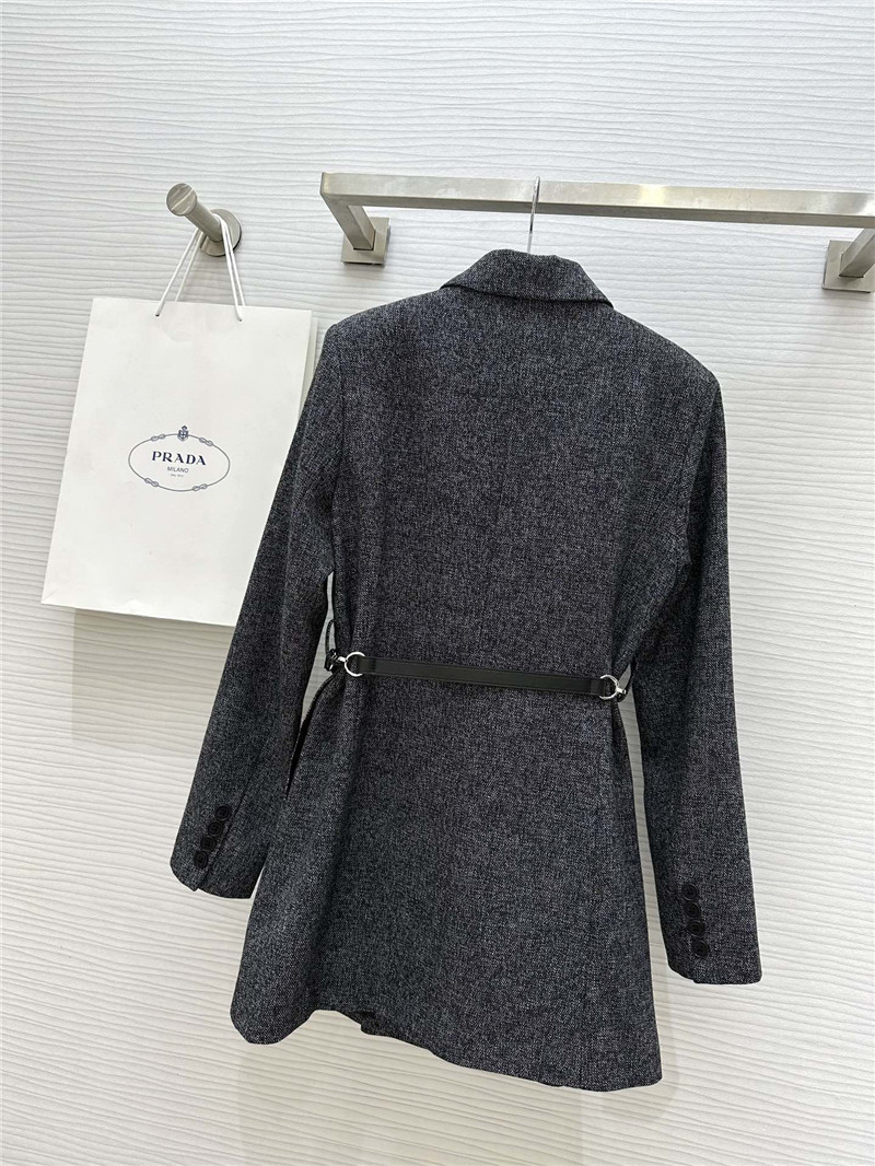 Pra*a mid-length suit jacket