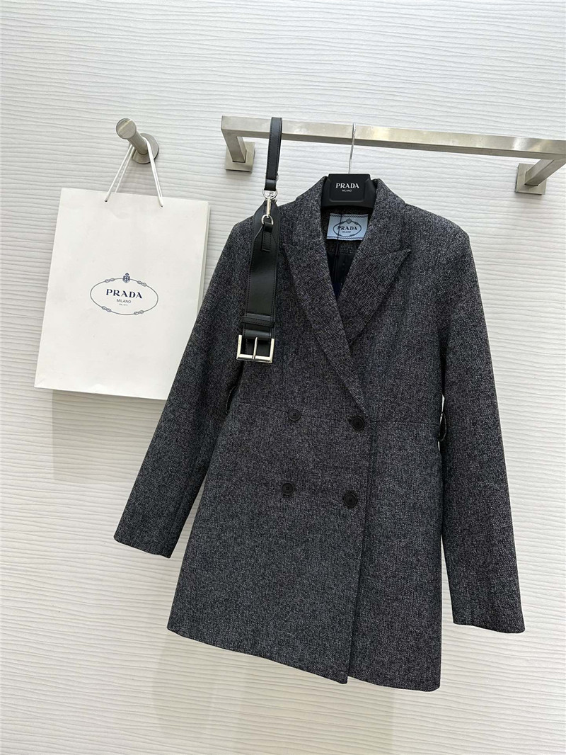 Pra*a mid-length suit jacket