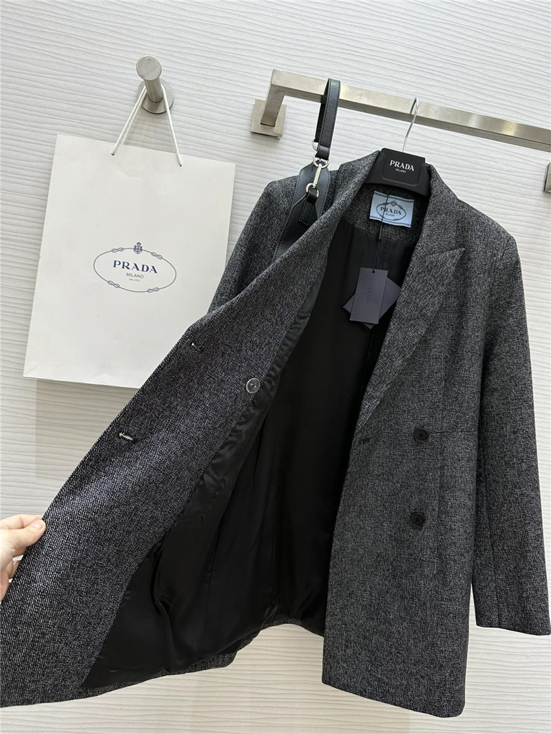 Pra*a mid-length suit jacket