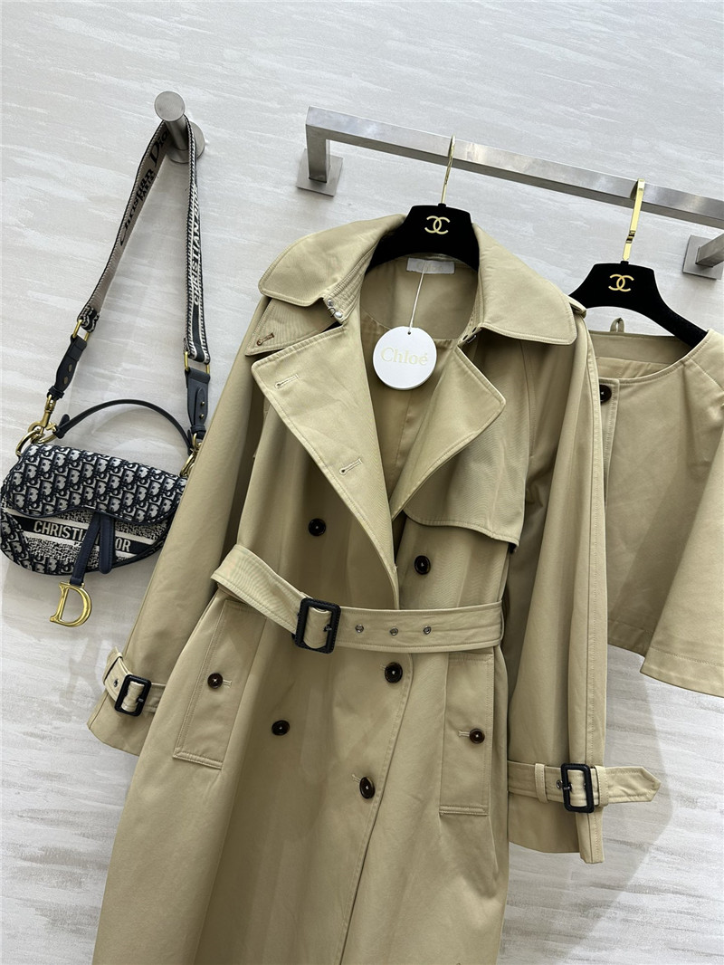 Chloé two-piece trench coat