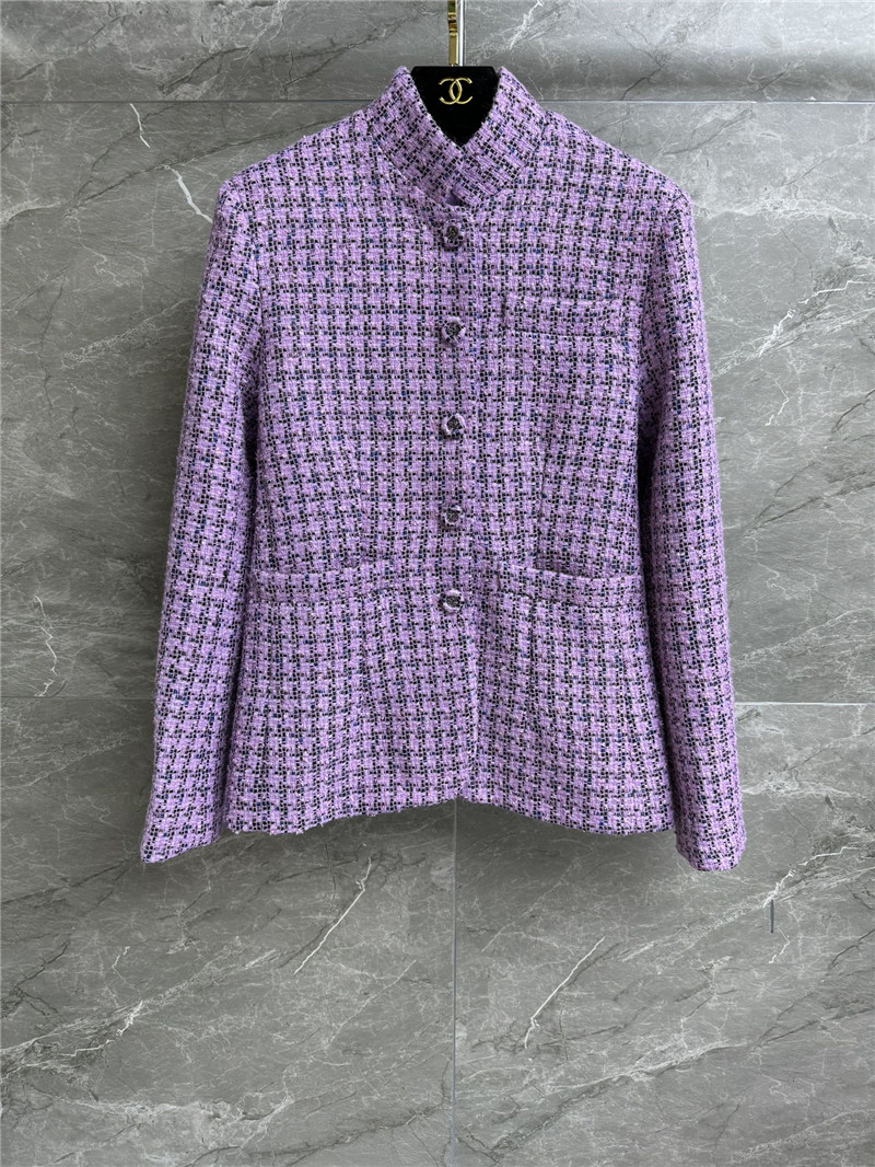Ch**el purple check coat