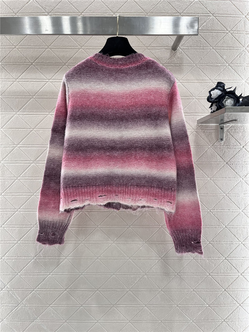 Ch**el gradient pink/purple cardigan
