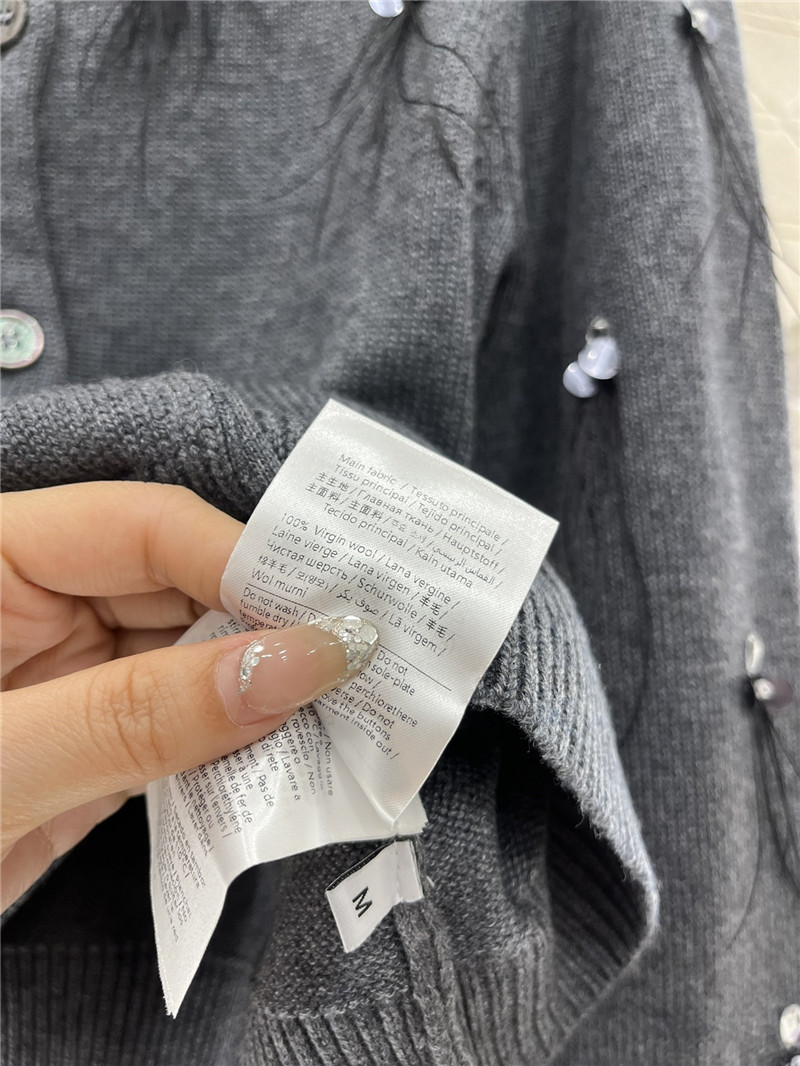 Va1e*ntin0 embroidered feather cardigan