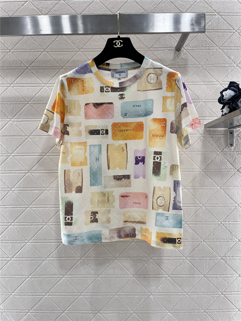 Ch**el printed round neck t-shirt