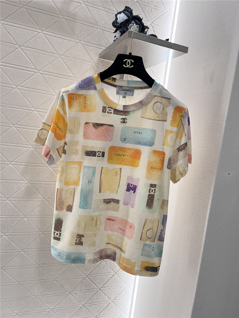 Ch**el printed round neck t-shirt