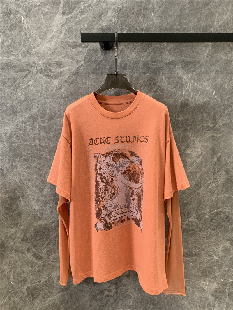 acne studios fake two piece t-shirt