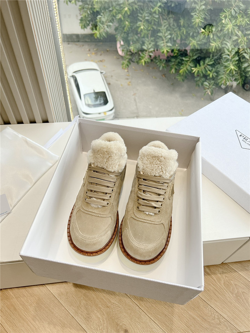 Pra*a lace up winter platform sneakers