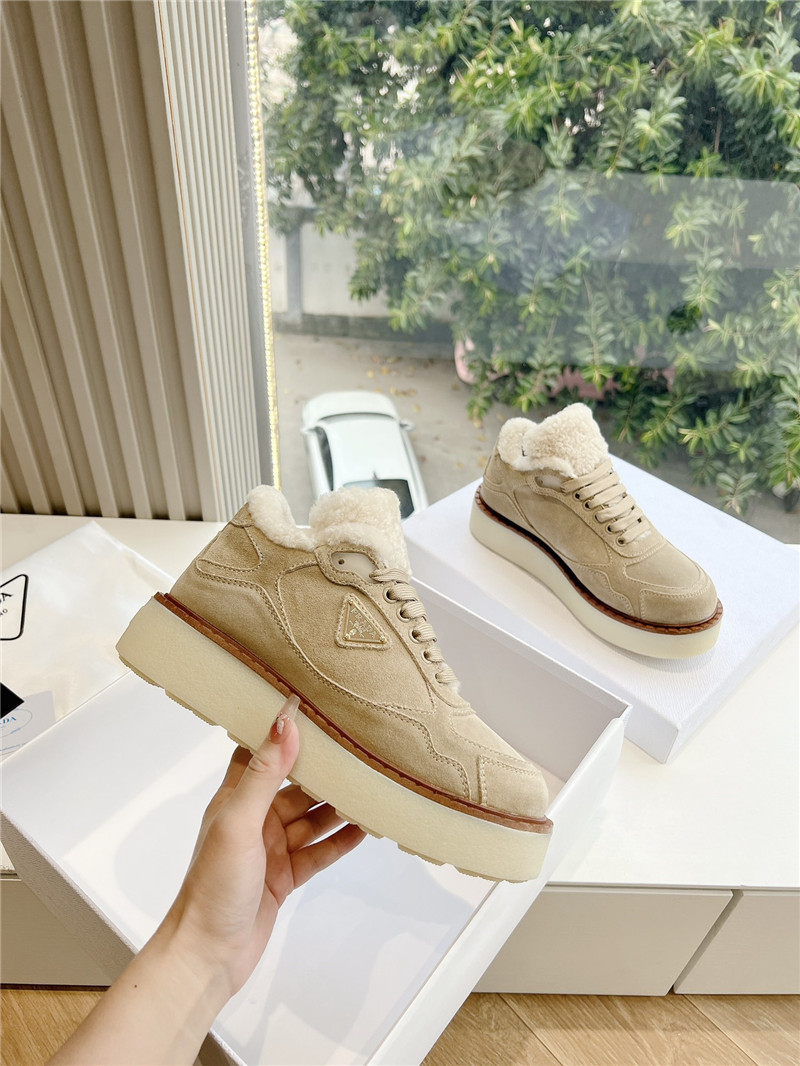 Pra*a lace up winter platform sneakers