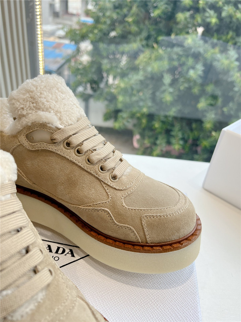 Pra*a lace up winter platform sneakers