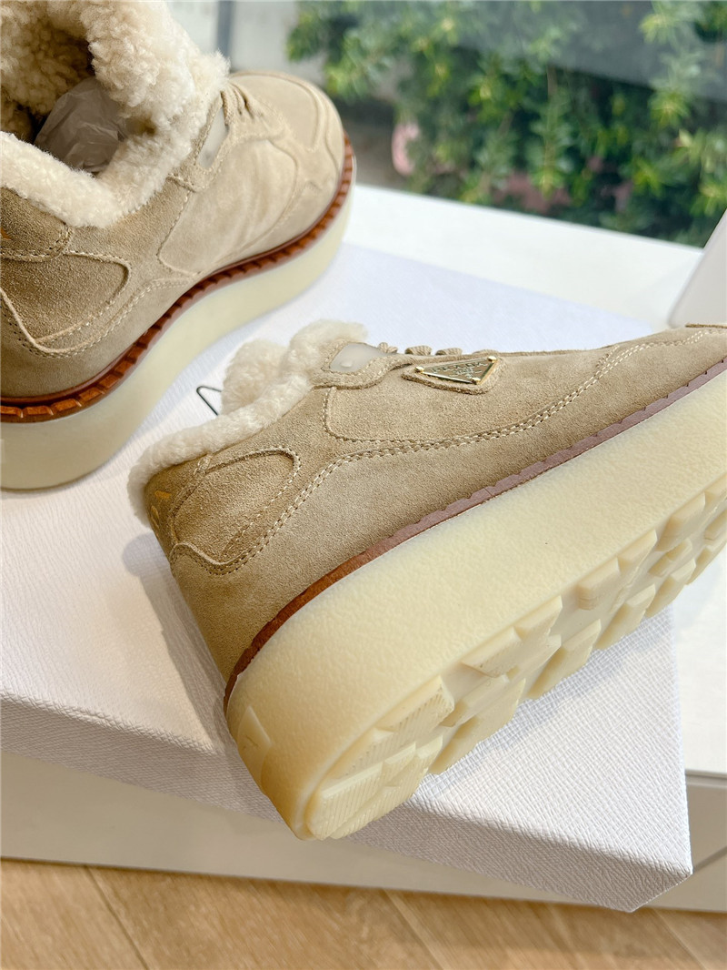 Pra*a lace up winter platform sneakers