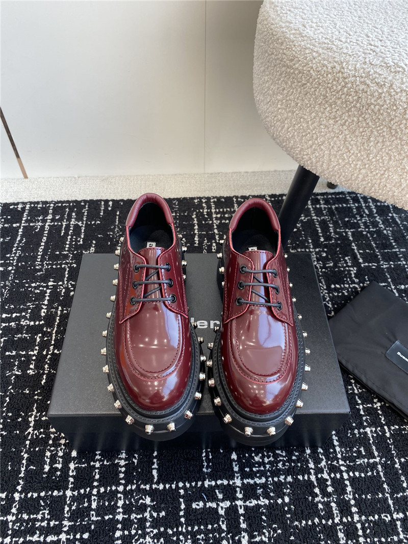 A1exa*der wang atlas derby burgundy calf leather