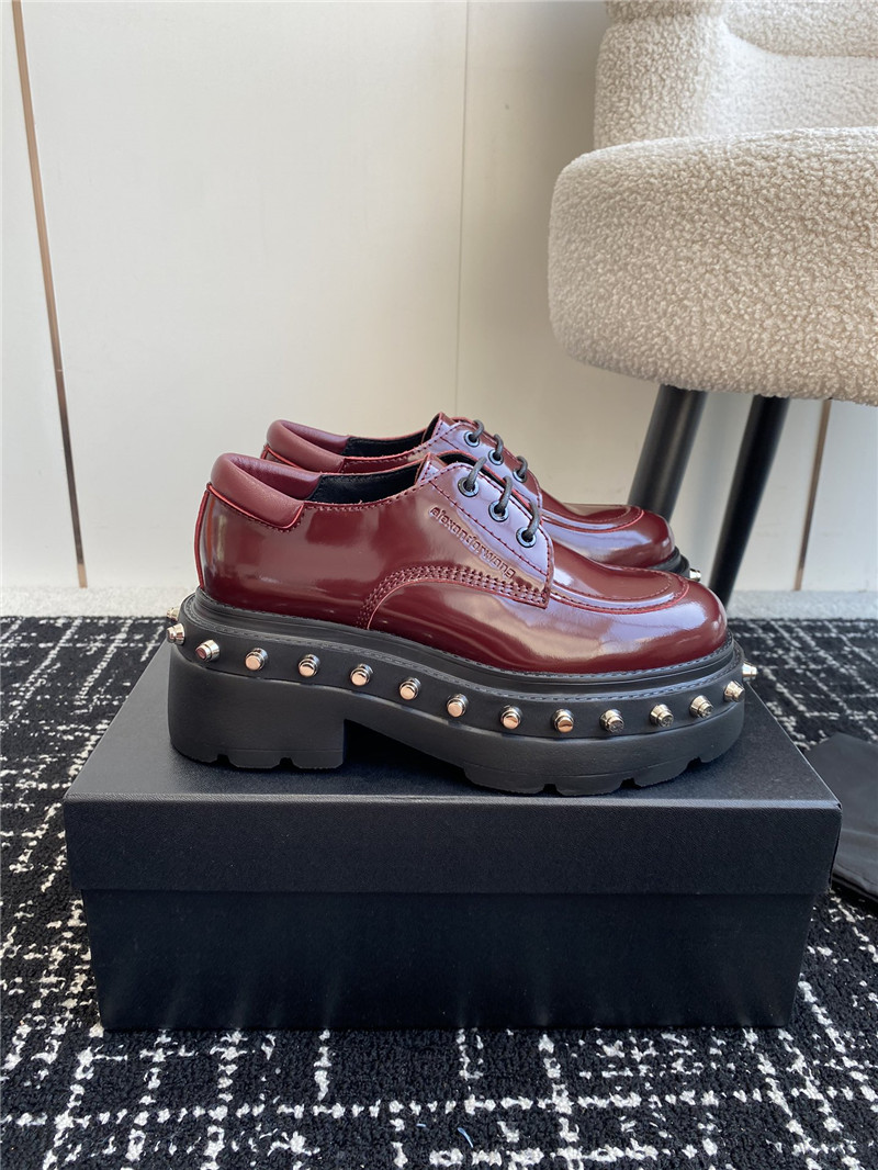 A1exa*der wang atlas derby burgundy calf leather