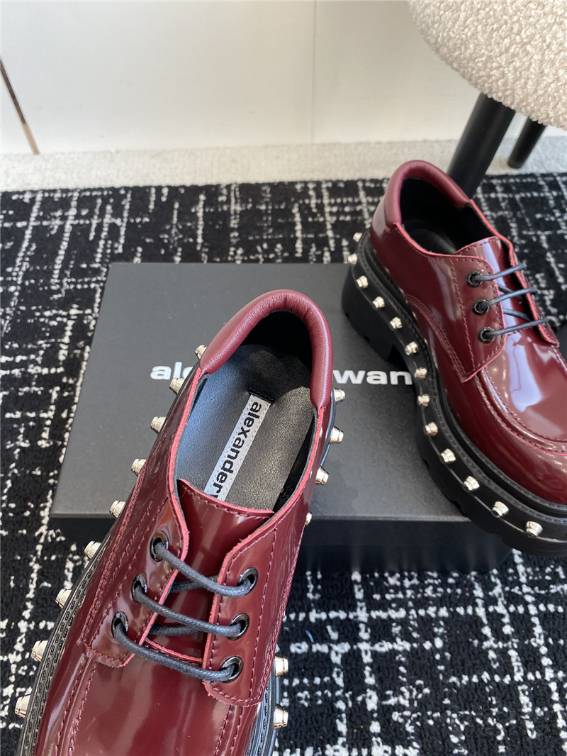 A1exa*der wang atlas derby burgundy calf leather