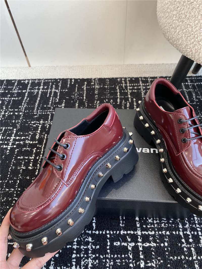 A1exa*der wang atlas derby burgundy calf leather