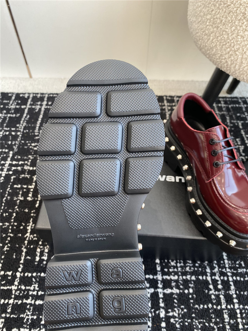 A1exa*der wang atlas derby burgundy calf leather