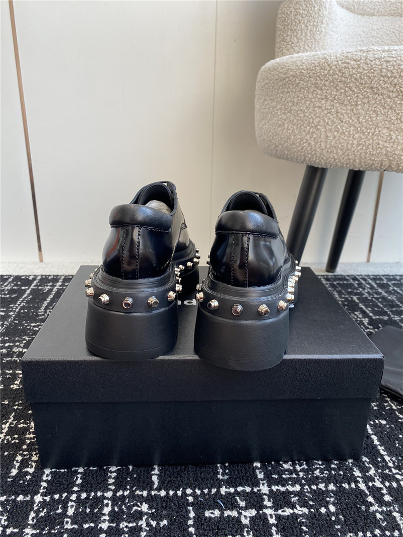 A1exa*der wang atlas derby black calf leather